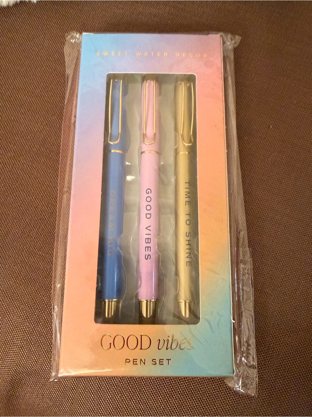 SWEET WATER DECOR
PENS
GOOD VIBES Good Vibes Pen Set - Blue, Pink, Gold Pens NWT